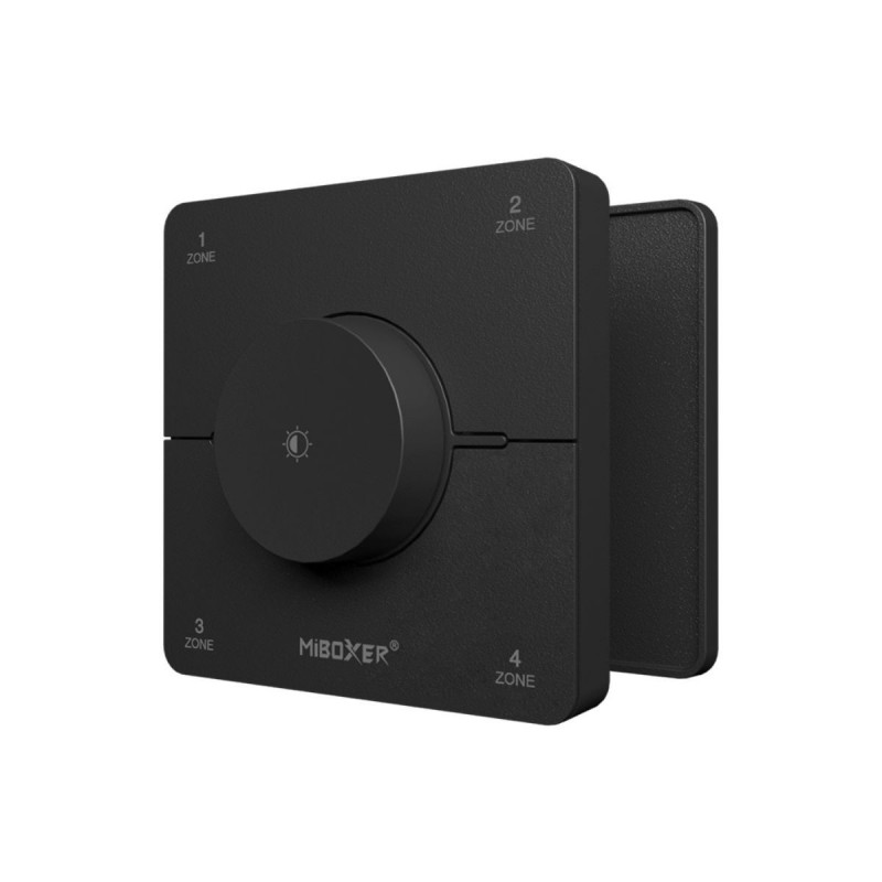 Télécommande murale Dimmer/CCT - 4 zones - MiBoxer K0S - Noir