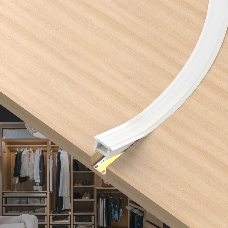 Diffuseur néon flex en T pour ruban LED – Direct – D1010T