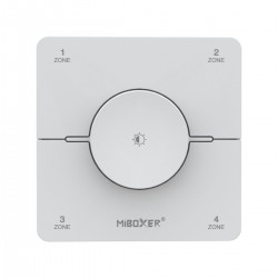 Télécommande murale Dimmer/CCT - 4 zones - MiBoxer K0S - Blanc