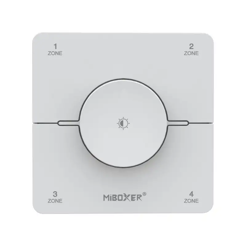 Télécommande murale Dimmer/CCT - 4 zones - MiBoxer K0S - Blanc