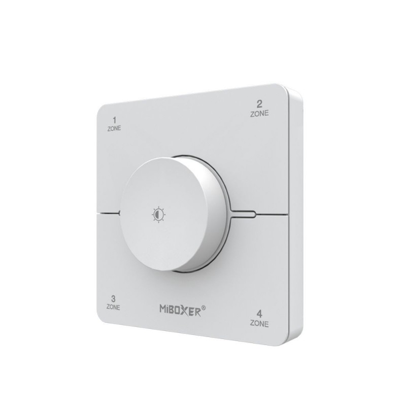 Télécommande murale Dimmer/CCT - 4 zones - MiBoxer K0S - Blanc
