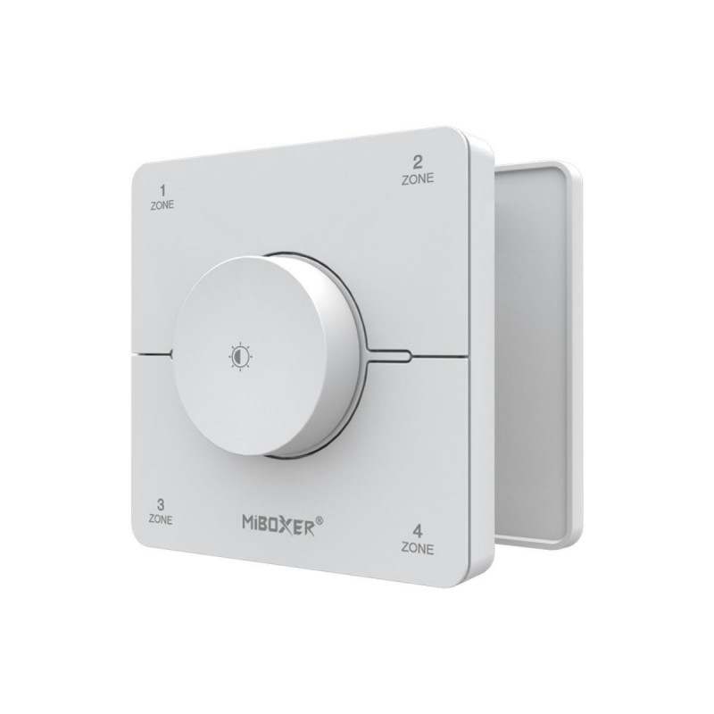 Télécommande murale Dimmer/CCT - 4 zones - MiBoxer K0S - Blanc