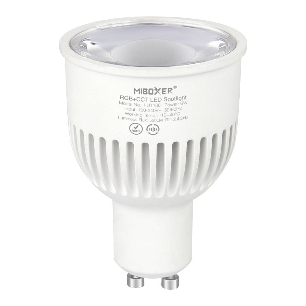 Ampoule GU10 connectée 6W RGB+CCT - MiBoxer FUT106
