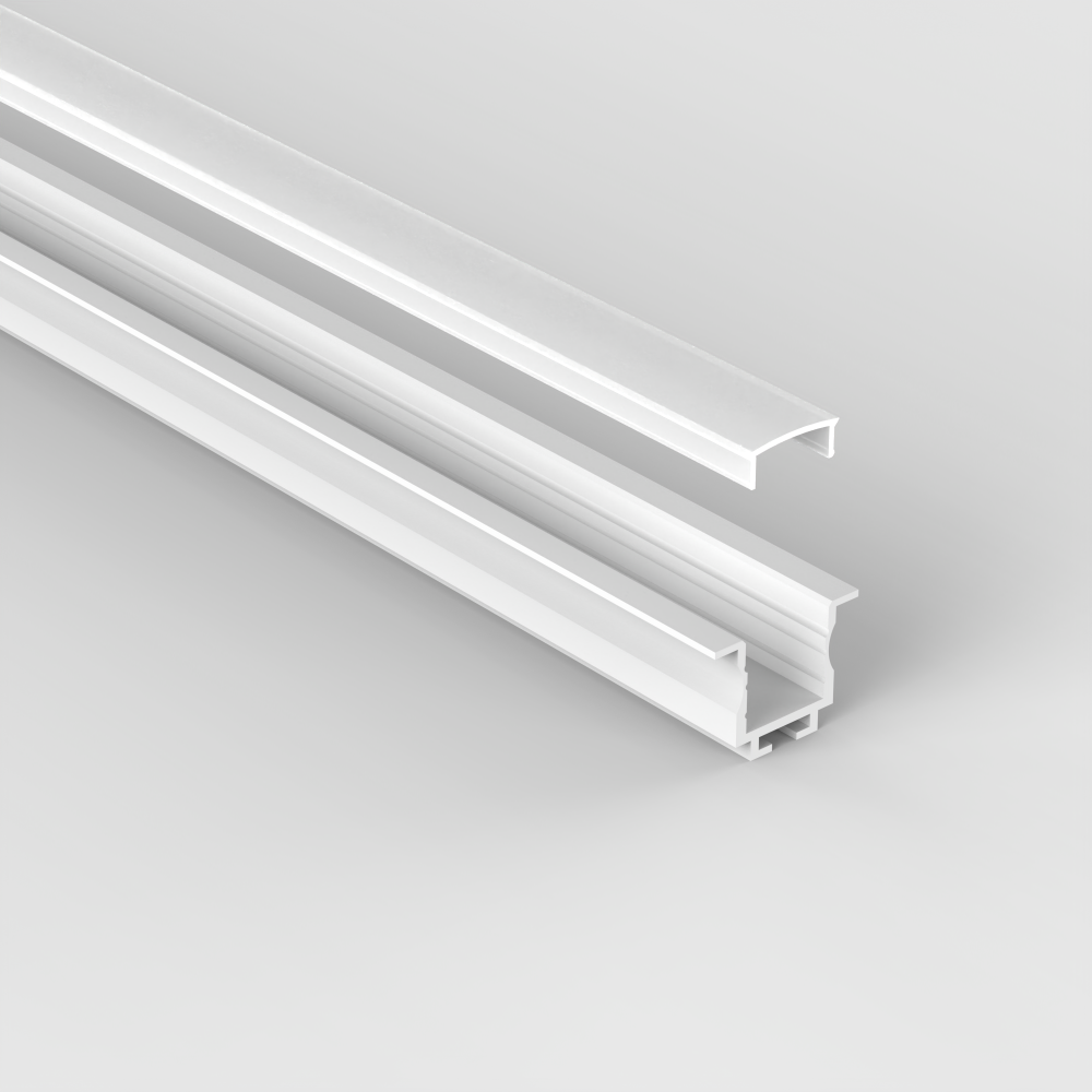 Profilé aluminium blanc encastrable pour ruban LED - E45 - Craft