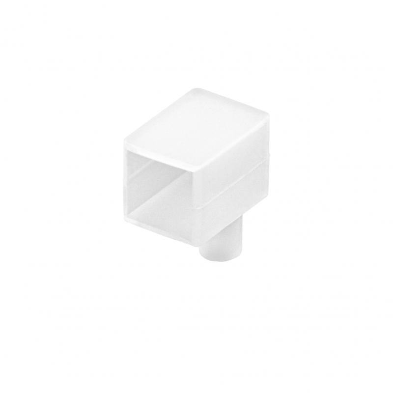 Embout pour ruban néon flex D1616 troué- coté/bas