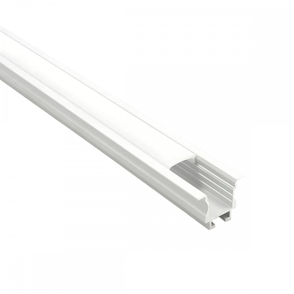 Profilé aluminium blanc encastrable pour ruban LED - E45 - Craft