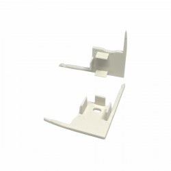 Embouts de finition pour profilé B01 - Blanc (la paire)