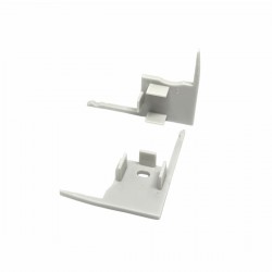 Embouts de finition pour profilé B01 - Gris (la paire)