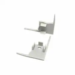 Embouts de finition pour profilé B01 - Gris (la paire)