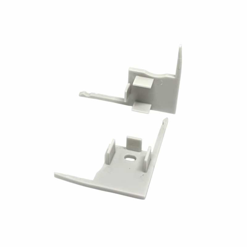 Embouts de finition pour profilé B01 - Gris (la paire)