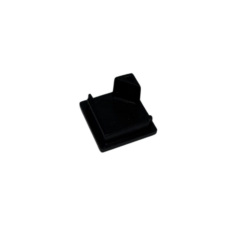 Embout de finition carré pour profilé A01 non troué - Noir (l'unité)