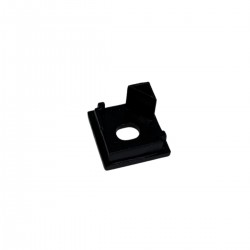 Embout de finition carré pour profilé A01 troué - Noir (l'unité)