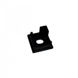 Embout de finition carré pour profilé A01 troué - Noir (l'unité)