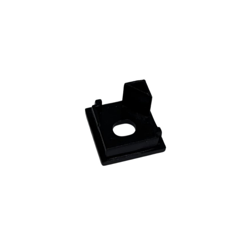 Embout de finition carré pour profilé A01 troué - Noir (l'unité)