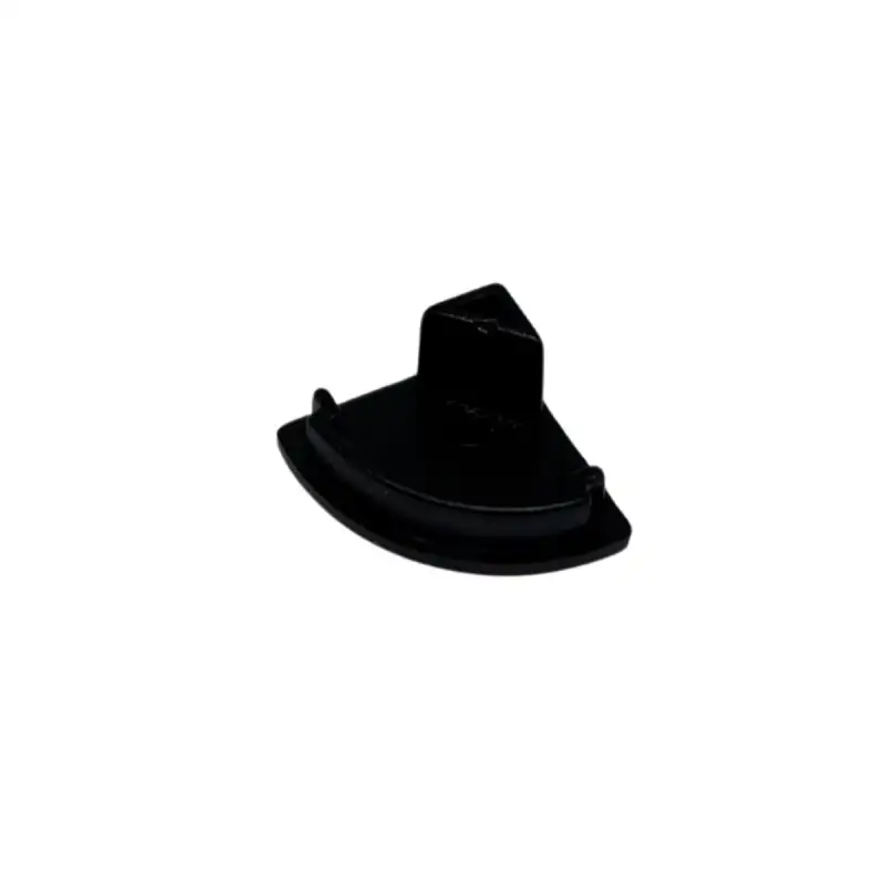 Embout de finition rond pour profilé A01 non troué Noir