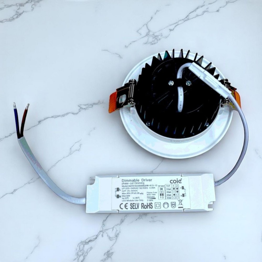 Spot LED encastrable 12W - Dim to warm - 230V - Cobox