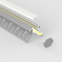 Profilé aluminium encastrable à carreler pour ruban LED - E24 - CRAFT