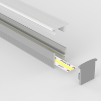 Profilé aluminium encastrable pour ruban LED - E55 - CRAFT