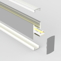 Profilé LED aluminium suspension up & down – CRAFT – U01 - Diffuseur givré