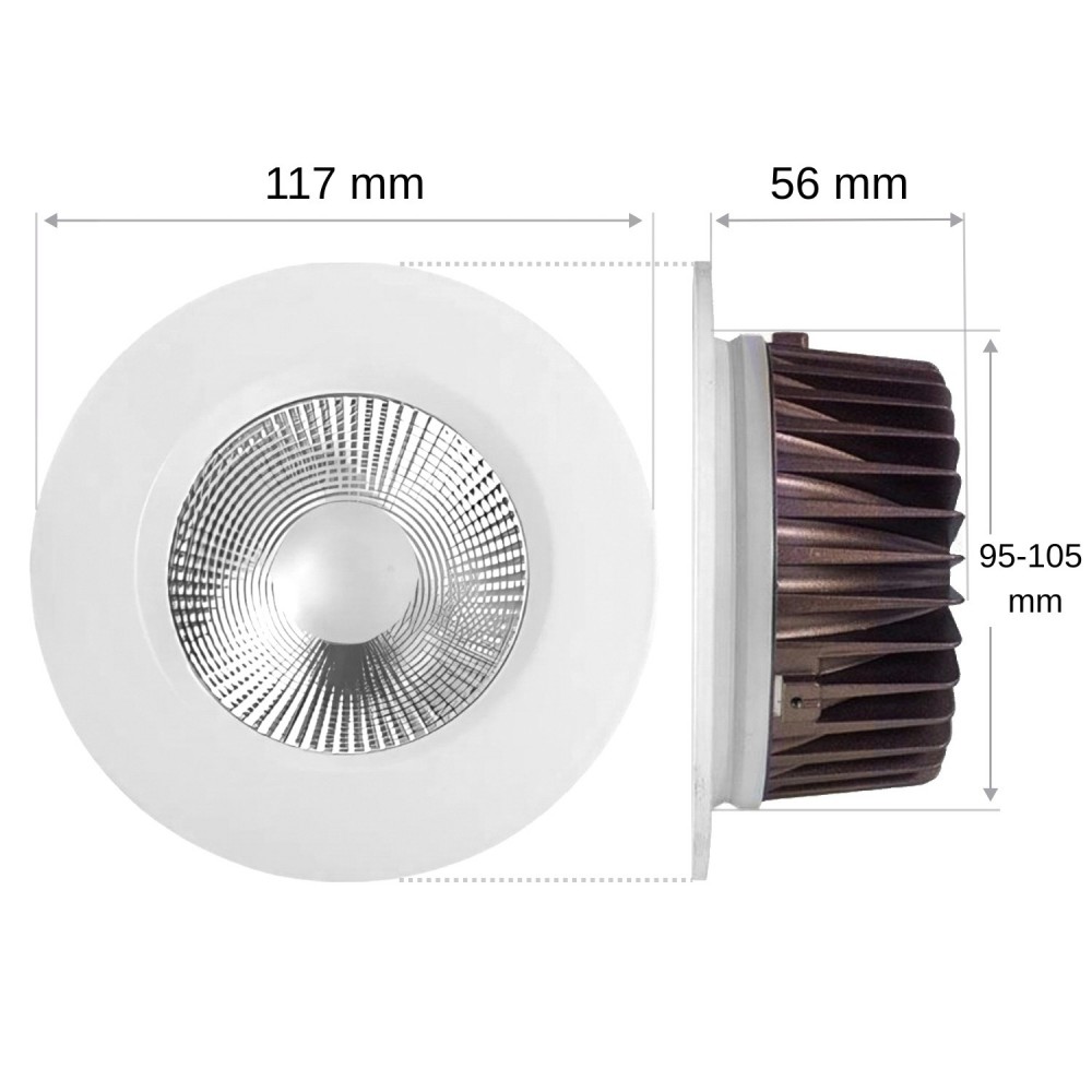 Spot LED Cobox 10W - 85° – RGB – 24V