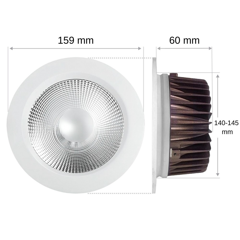 Spot LED Cobox 20W - 100° – RGBW – 230V