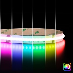 Ruban LED COB RGB & Blanc chaud à la coupe - 18W/m - IP20- 784 LED/m - 24V