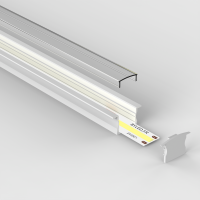 Profilé aluminium blanc encastrable pour ruban LED - E44 - CRAFT