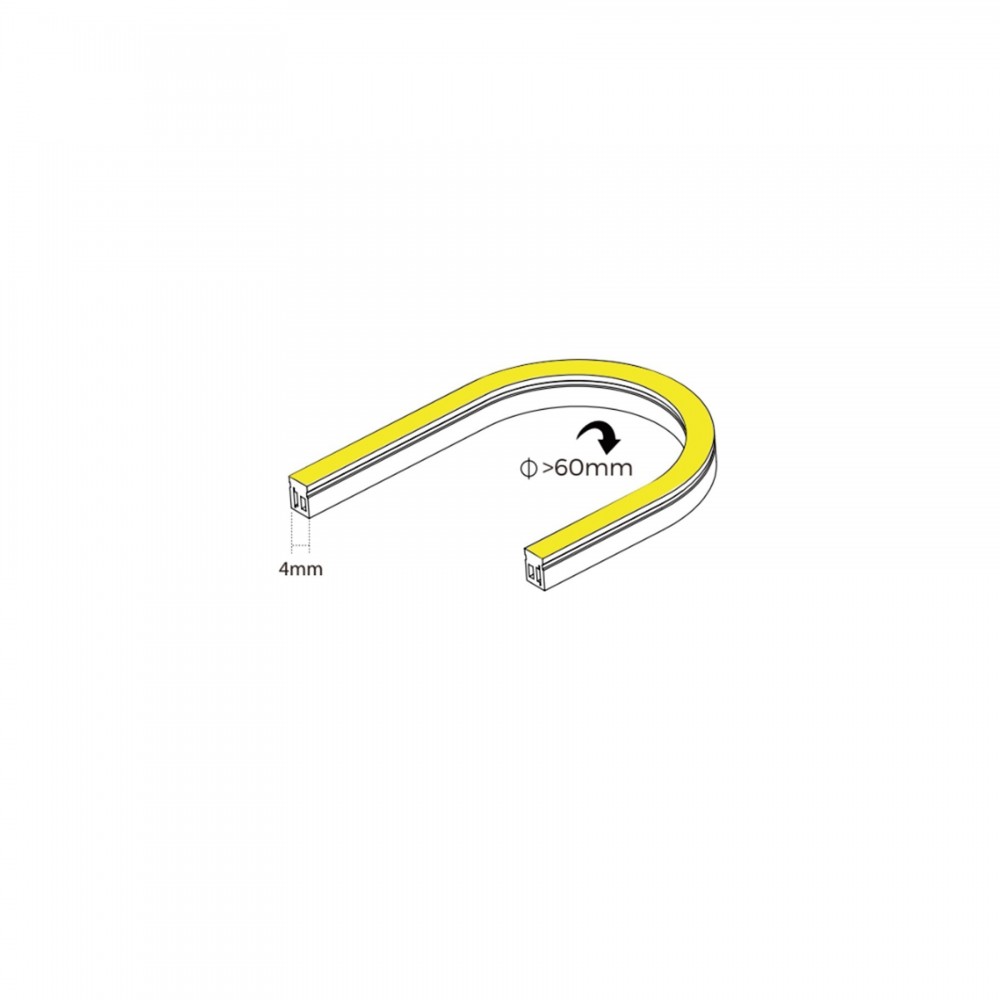 Néon flex avec ruban LED - 10W/m - IP68 - 180 LED/m - 24V - Latéral -  L0410T - 30 mètres