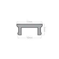 Diffuseur X11 pour profilé E27 et E28 - Givré