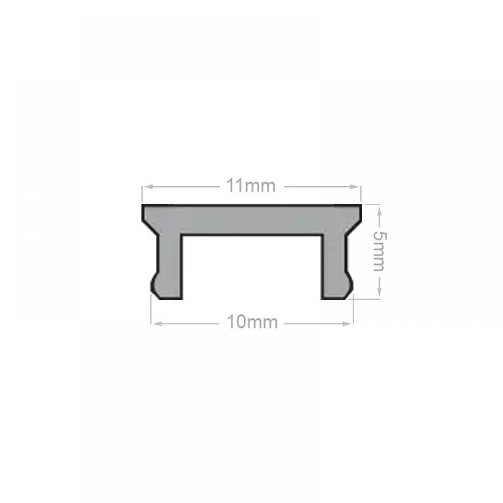 Diffuseur X11 pour profilé E27 et E28 - Givré