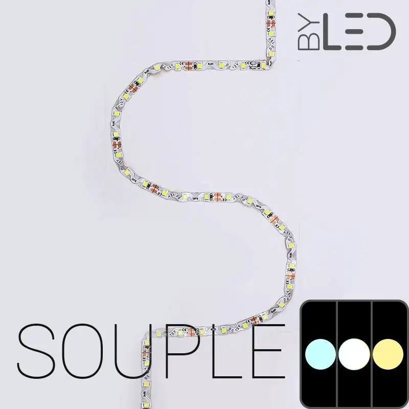 Strip IP20 2835 Souple Blancs - 8,6W/m