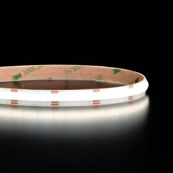 Ruban LED COB CCT  blanc froid + blanc chaud - 7,2W/m - IP65 - 608 LED/m - 5m - 24V