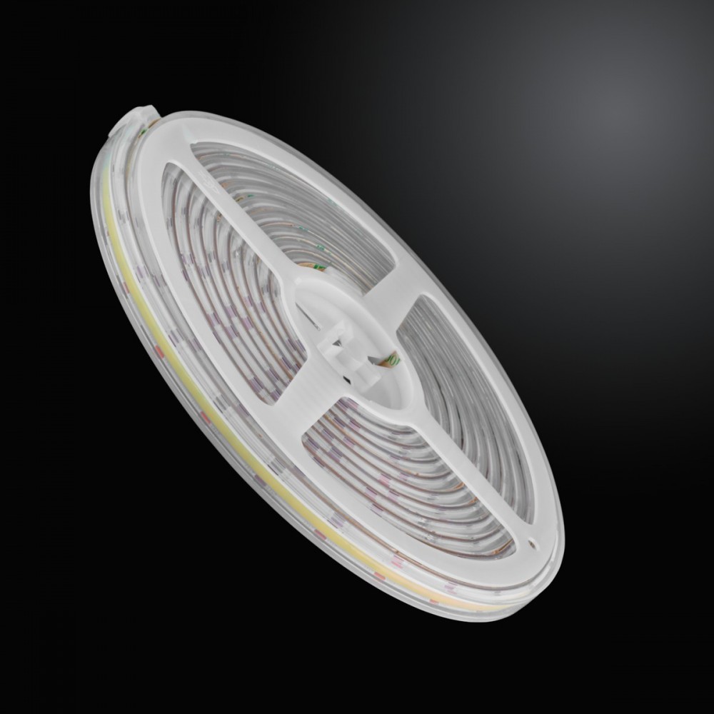 Ruban LED COB CCT à la coupe blanc froid + blanc chaud - 7,2W/m - IP68- 608 LED/m - 24V