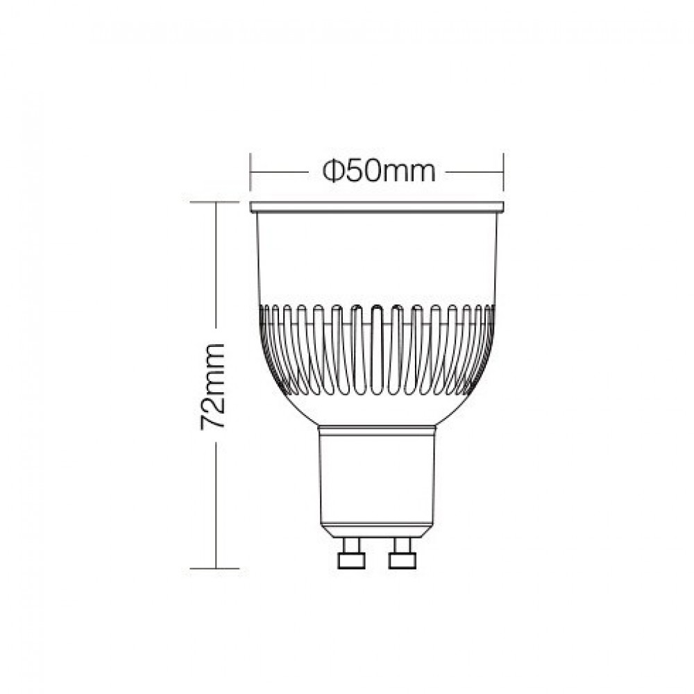 Ampoule GU10 connectée 6W RGB+CCT - MiBoxer FUT106