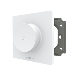 Interrupteur rotatif TRIAC mural avec variateur 230V intégré - MiBoxer TRI-K1 - Blanc
