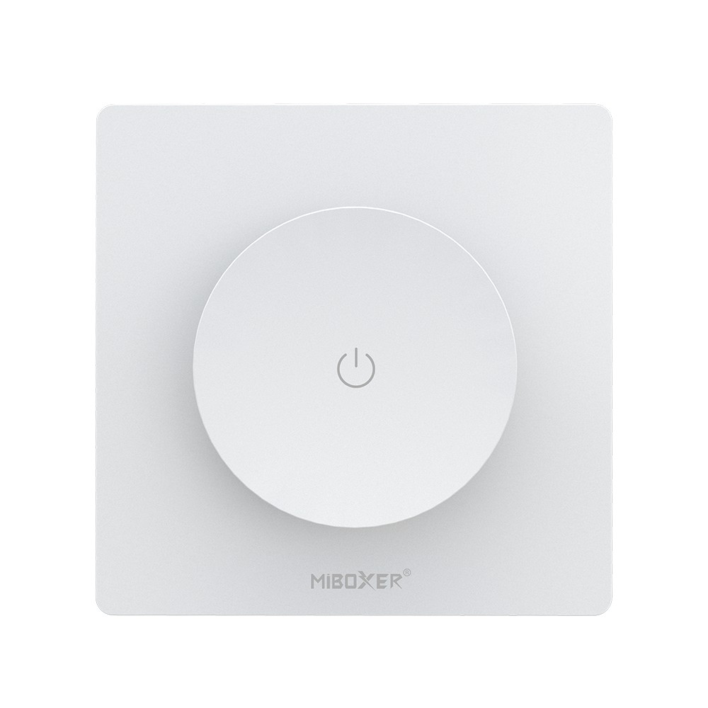 Télécommande rotative Dimmer murale avec contrôleur WIFI intégré - MiBoxer TRI-K1WR - Blanc