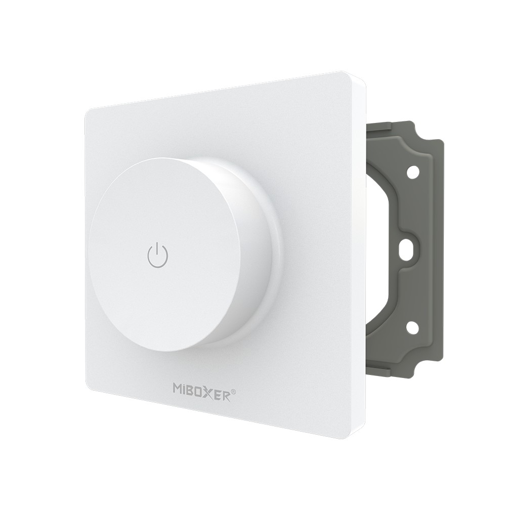 Télécommande rotative Dimmer murale avec contrôleur WIFI intégré - MiBoxer TRI-K1WR - Blanc
