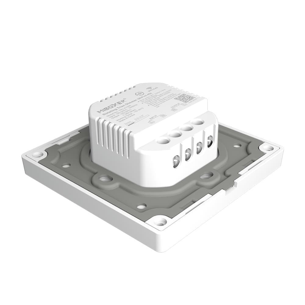 Télécommande rotative Dimmer murale avec contrôleur WIFI intégré - MiBoxer TRI-K1WR - Blanc
