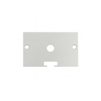 Embout de finition aluminium troué pour profilé C112 (l'unité)
