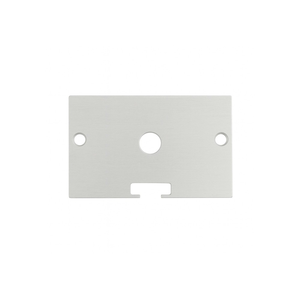 Embout de finition aluminium troué pour profilé C112 (l'unité)