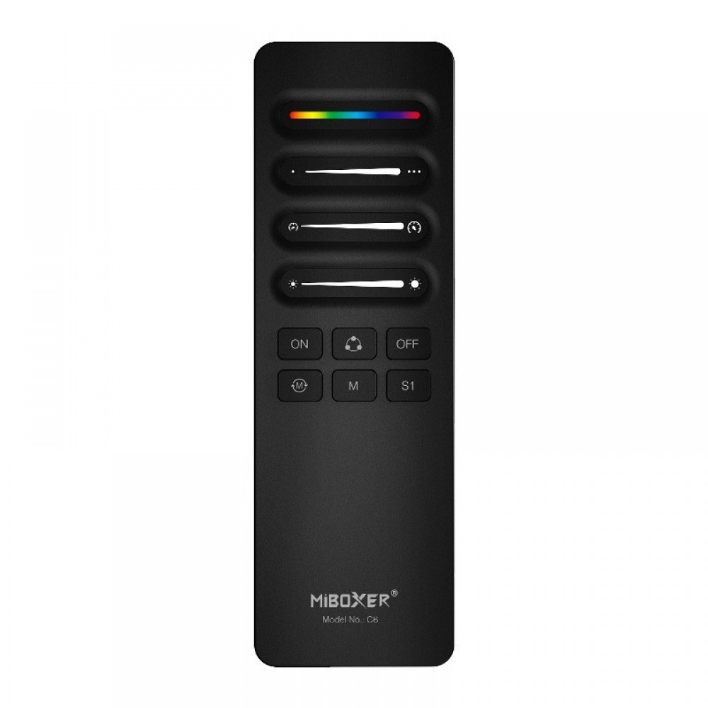 Télécommande murale Dimmer RGBW - MiBoxer C6 - Noir