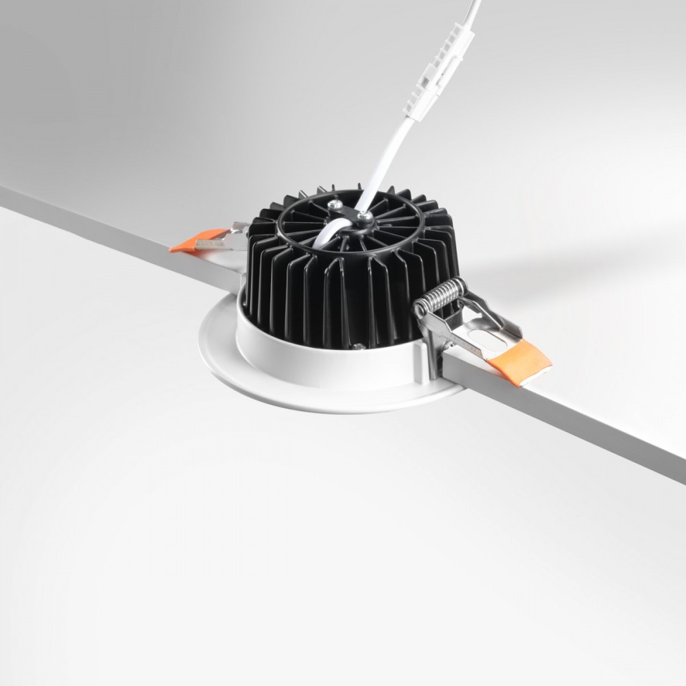 Spot LED encastrable fixe blanc - 10W - 230V - IP64 - RT2012/RE2020 - COBOX