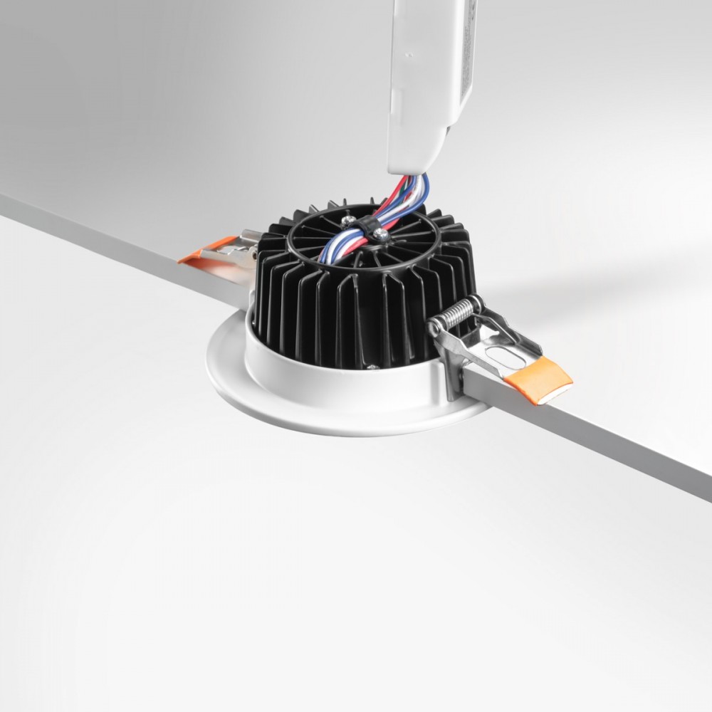 Spot LED encastrable fixe RGBW - 10W - 24V - COBOX
