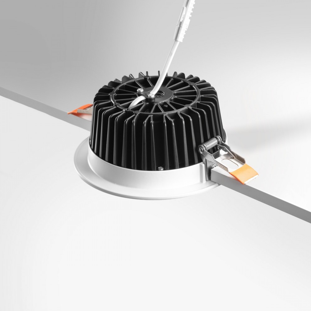Spot LED encastrable fixe blanc - 15W - 230V - IP64 - RT2012/RE2020 - COBOX