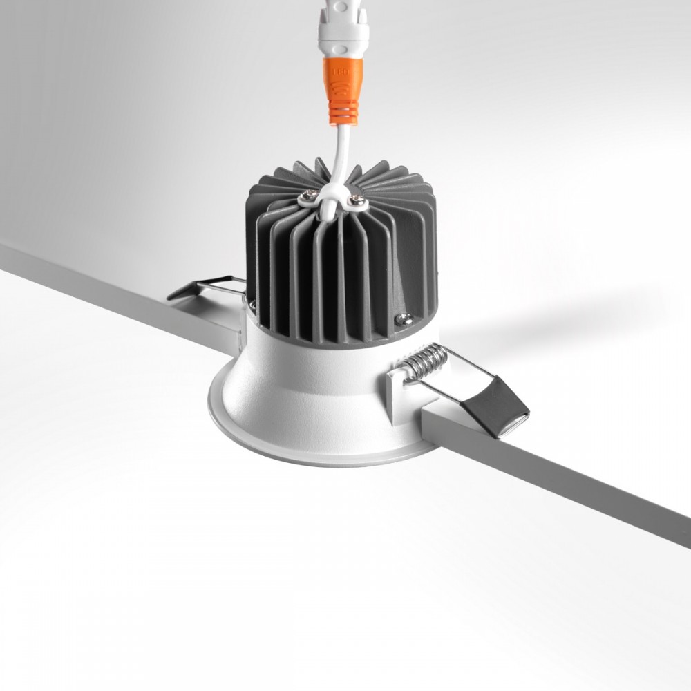 Spot encastré Waard 10W - Blanc sablé - IP54