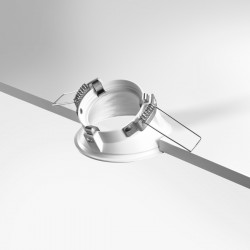Spot encastrable anti-éblouissement asymétrique IP20 -  GU10 - Blanc - Atlas