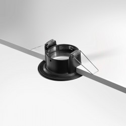 Spot LED encastrable IP65 - BBC - pour LED GU10 – CURVE rond – Noir