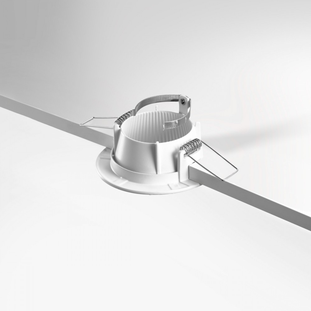 Spot encastrable anti-éblouissement blanc mat IP20 pour LED GU10 – DEEEN