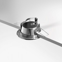 Spot encastrable IP20 pour LED GU10 - DEEEN rond - Nickel satiné
