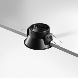 Spot encastrable anti-éblouissement IP20 - GU10 - Noir - Galla
